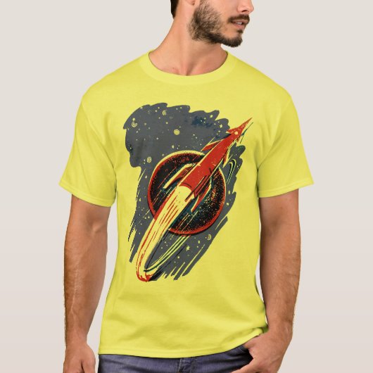 ROCKET AAN HET MOON SHIRT (Voorkant)