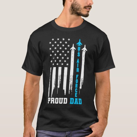 Rocket America Flag Vaderdag T-shirt (Voorkant)