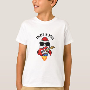 Rocket and Roll Funny Rocket Pun T-shirt