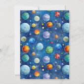 Rocket Astronaut Boy's 8th Birthday Kaart (Achterkant)