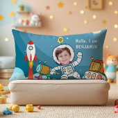 Rocket Astronaut Space Suit Custom Photo Kinder Ro Kussen