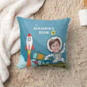 Rocket Astronaut Space Suit Custom Photo Kinder Ro Kussen (Deken)