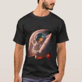 Rocket Astronaut T-shirt 🚀 | Ontdek het universum (Voorkant)