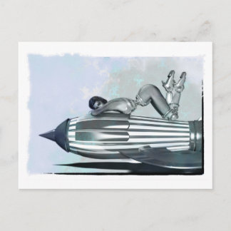Rocket Babe Briefkaart