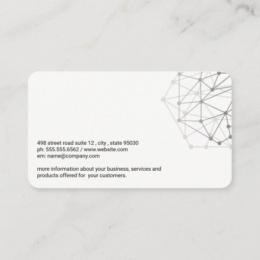 Rocket Bar Graph | Financiële technologie Visitekaartje (Achterkant)