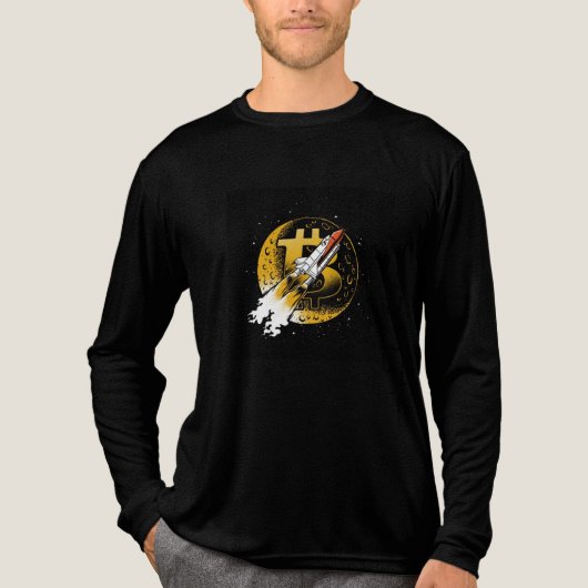 Rocket Black T-shirt (Voorkant volledig)