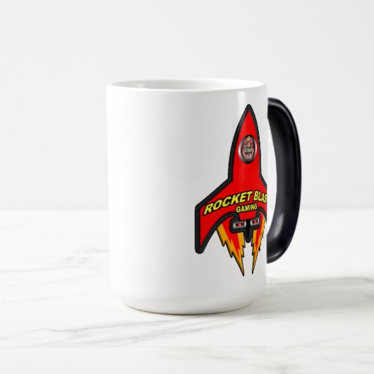 Rocket Blast Morphing Mok Goofy Face + Logo (Voorkant rechts)