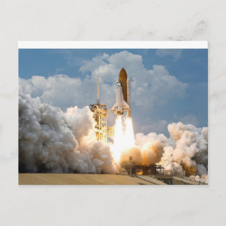 Rocket Blasting uit in Space Briefkaart