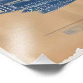  Rocket Blueprint Foto Afdruk (Hoek)