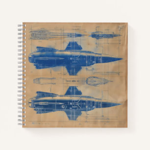  Rocket Blueprint Notitieboek