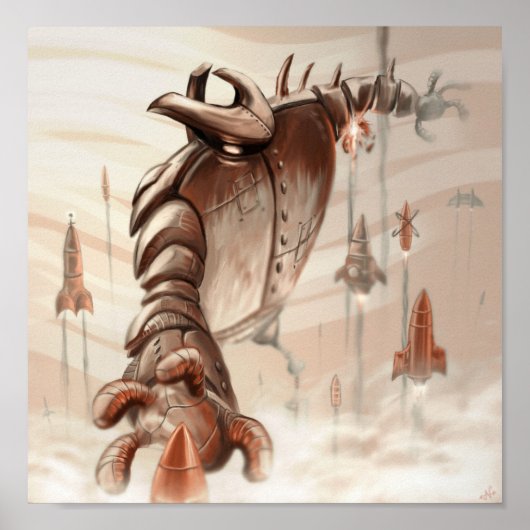 Rocket Bot Poster (Voorkant)