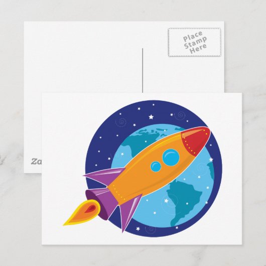 Rocket Briefkaart (Voorkant / Achterkant)