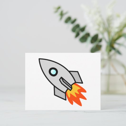 Rocket Briefkaart (Staand voorkant)