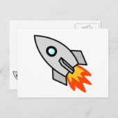 Rocket Briefkaart (Voorkant / Achterkant)