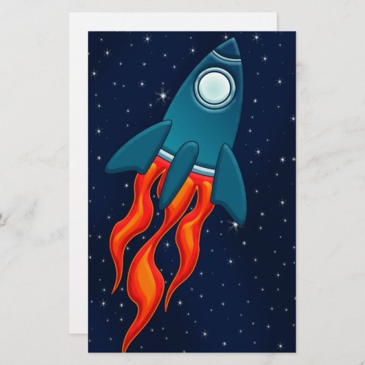 Rocket Briefpapier (Voorkant / Achterkant)