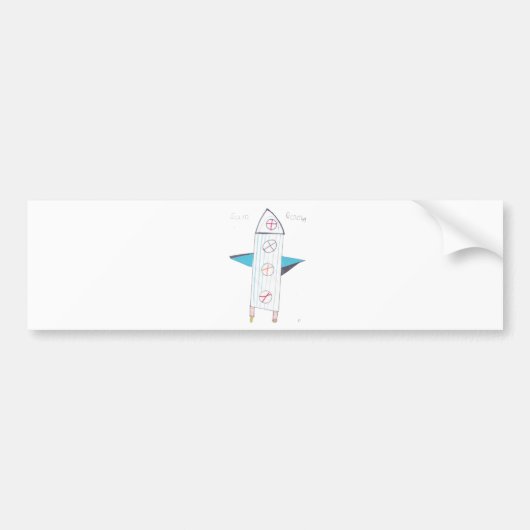 ROCKET BUMPERSTICKER (Voorkant)