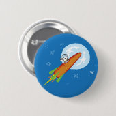ROCKET BUN RONDE BUTTON 5,7 CM (Voorkant /achterkant)