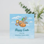 Rocket Bunny Feestdagenkaart (Staand voorkant)