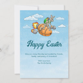 Rocket Bunny's Pasen Feestdagenkaart