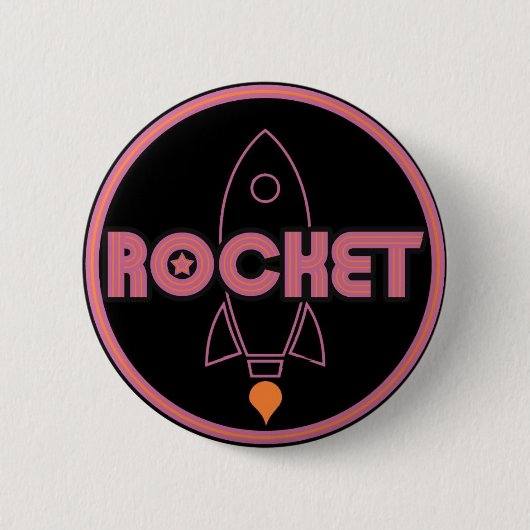 Rocket Button! Ronde Button 5,7 Cm (Voorkant)