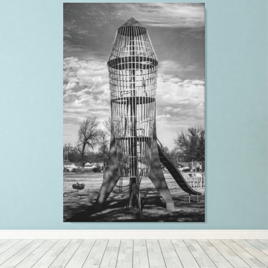 Rocket Canvas Afdruk (Insitu (Houten vloer))