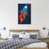 Rocket Canvas Afdruk (Insitu (Slaapkamer))
