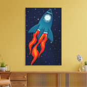 Rocket Canvas Afdruk (Insitu (Woonkamer))