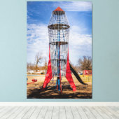 Rocket Canvas Afdruk (Insitu (Houten vloer))