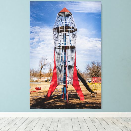 Rocket Canvas Afdruk (Insitu (Houten vloer))