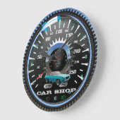 Rocket Car Shop Multi-Gear Clock Grote Klok (Hoek)