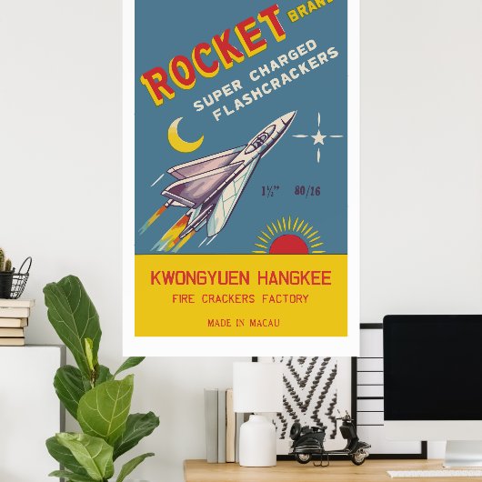 Rocket ( Chinese Firecracker)-Posters Poster (Thuiskantoor)