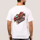 Rocket Christmas Elf T-shirt (Achterkant)