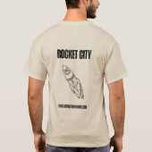 Rocket City Eenvoudig T-shirt (Achterkant)