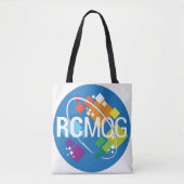 Rocket City Modern Quilt Guild Logo Canvas tas (Voorkant)