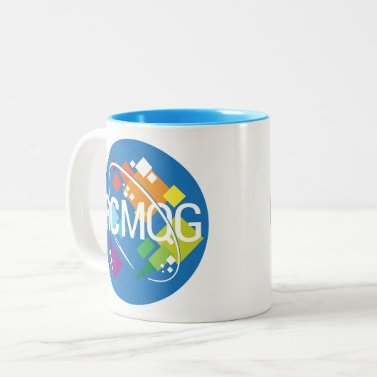 Rocket City Modern Quilt Guild Logo Mok (Voorkant links)