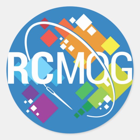 Rocket City Modern Quilt Guild Logo Stickers (Voorkant)