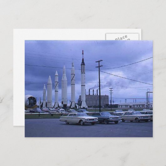 Rocket City USA Huntsville AL Briefkaart (Voorkant / Achterkant)