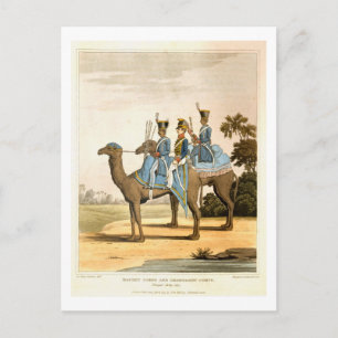 Rocket Corps and Dromedary Corps, Bengal Army 1817 Briefkaart
