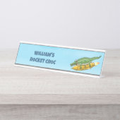 Rocket Croc Bureau Naambordje (Voorkant)