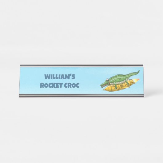 Rocket Croc Bureau Naambordje (Voorkant)