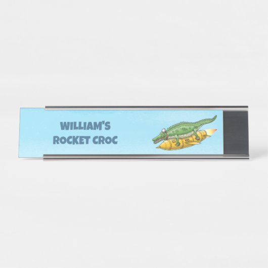 Rocket Croc Bureau Naambordje (Voorkant)