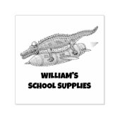 Rocket Crocodile Zelfinktende Stempel (Design)