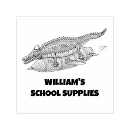 Rocket Crocodile Zelfinktende Stempel