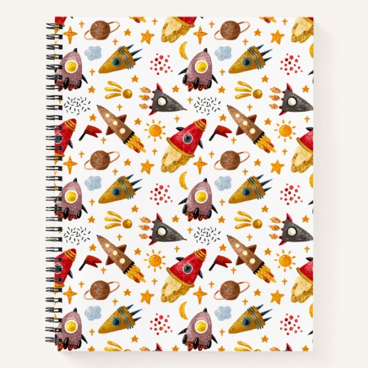  Rocket Dreams Recepten Notitieboek – Whimsical Sp (Voorkant)