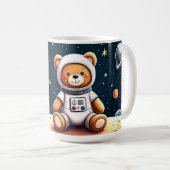 Rocket Dromen Teddy Astronaut Koffiemok (Voorkant rechts)