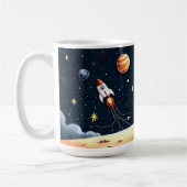 Rocket Dromen Teddy Astronaut Koffiemok (Links)
