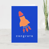 Rocket felicitatiekaart kaart (Voorkant)