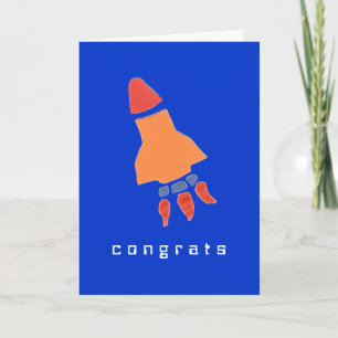Rocket felicitatiekaart kaart