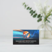 Rocket Finance Graph Logo Visitekaartje (Staand voorkant)