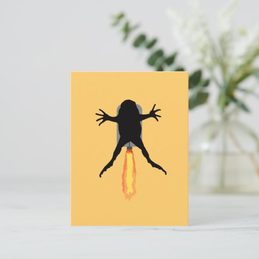 Rocket Frog Briefkaart (Staand voorkant)